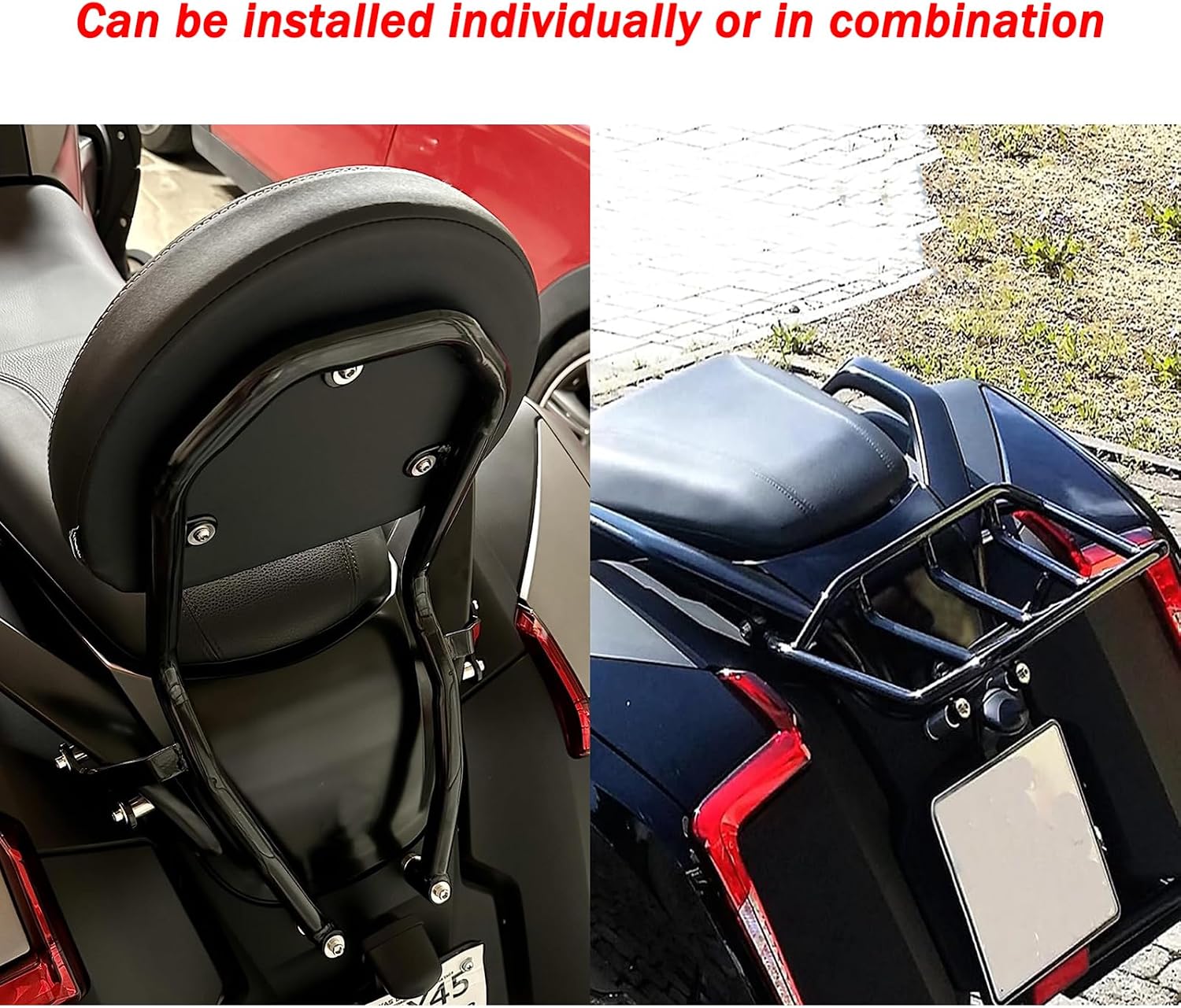 Motorcycle Passenger Backrest with Luggage Rack Sissy Bar for B-M-W K1600B K1600 2018-2023 Motorbike Heavy Cargo Rack Accessories