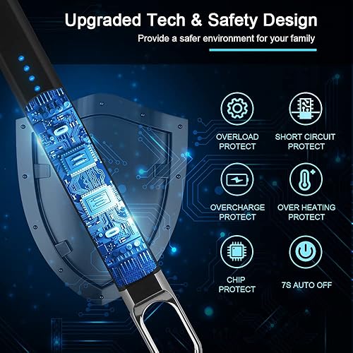 Miniatura 2 de SUPRUS Encendedor de velas eléctrico de arco, resistente al viento, sin llama, recargable por USB, con luz LED, para velas, camping, barbacoa,