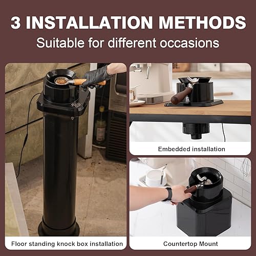 Miniatura 4 de NUETRAL NS300 - Limpiador de portafiltros eléctrico, máquina automática de limpieza de posos de café, caja de golpeo para café expreso, ventosa de