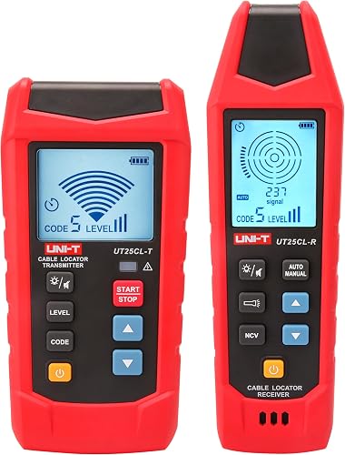 UNI-T UT25CL Cable Locator AC/DC Circuit Tracer and Breaker Finder, Wall Cable Detector and Underground Cable Finder, Short/Open Circuit Detect, 8V-480V Voltage Measurement, NCV Unipolar Bipolar Test