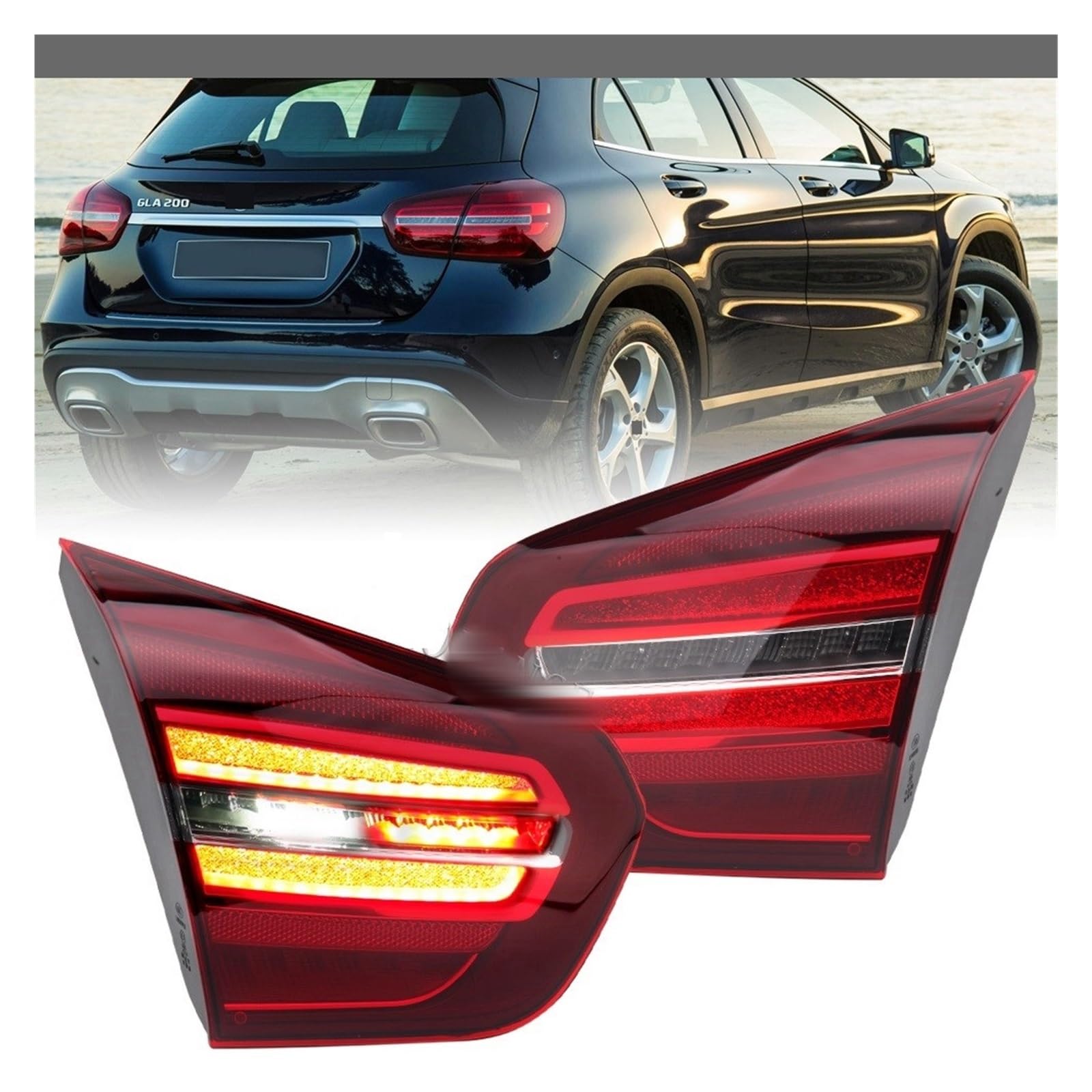 Amazon | LED 車リアテールライト、ベンツ GLA W156 X156 2017 2018