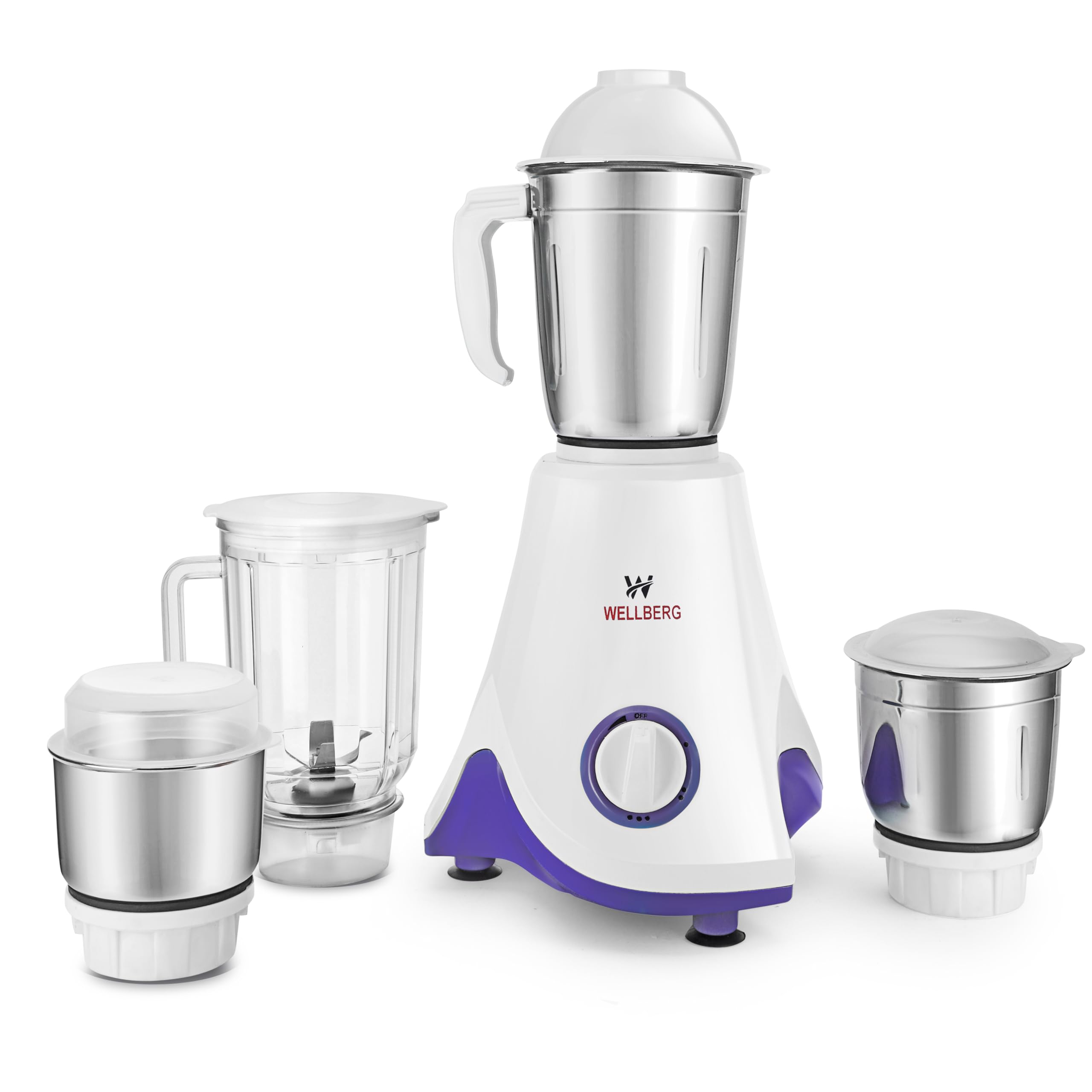 Wellberg Ultimate Kitchen Companion: Powerful Mixer Grinder with 4 Jars for Versatile Cooking - Effortless Blending, Grinding, and Mixing!-image-22