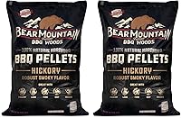Vista 19 de Bear Mountain - Paquete de 2 pellets de madera para ahumador, parrilla y barbacoa, 20 libras, mezcla gourmet, pellets de madera dura de primera