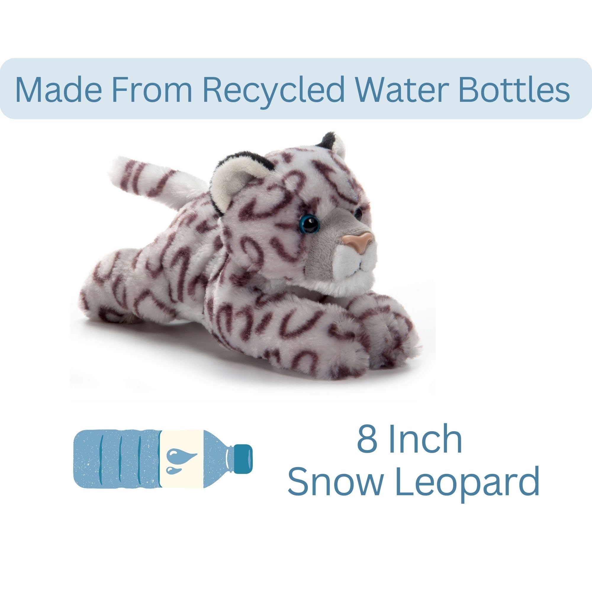 Amazon.com: The Petting Zoo Snow Leopard Stuffed Animal Plushie