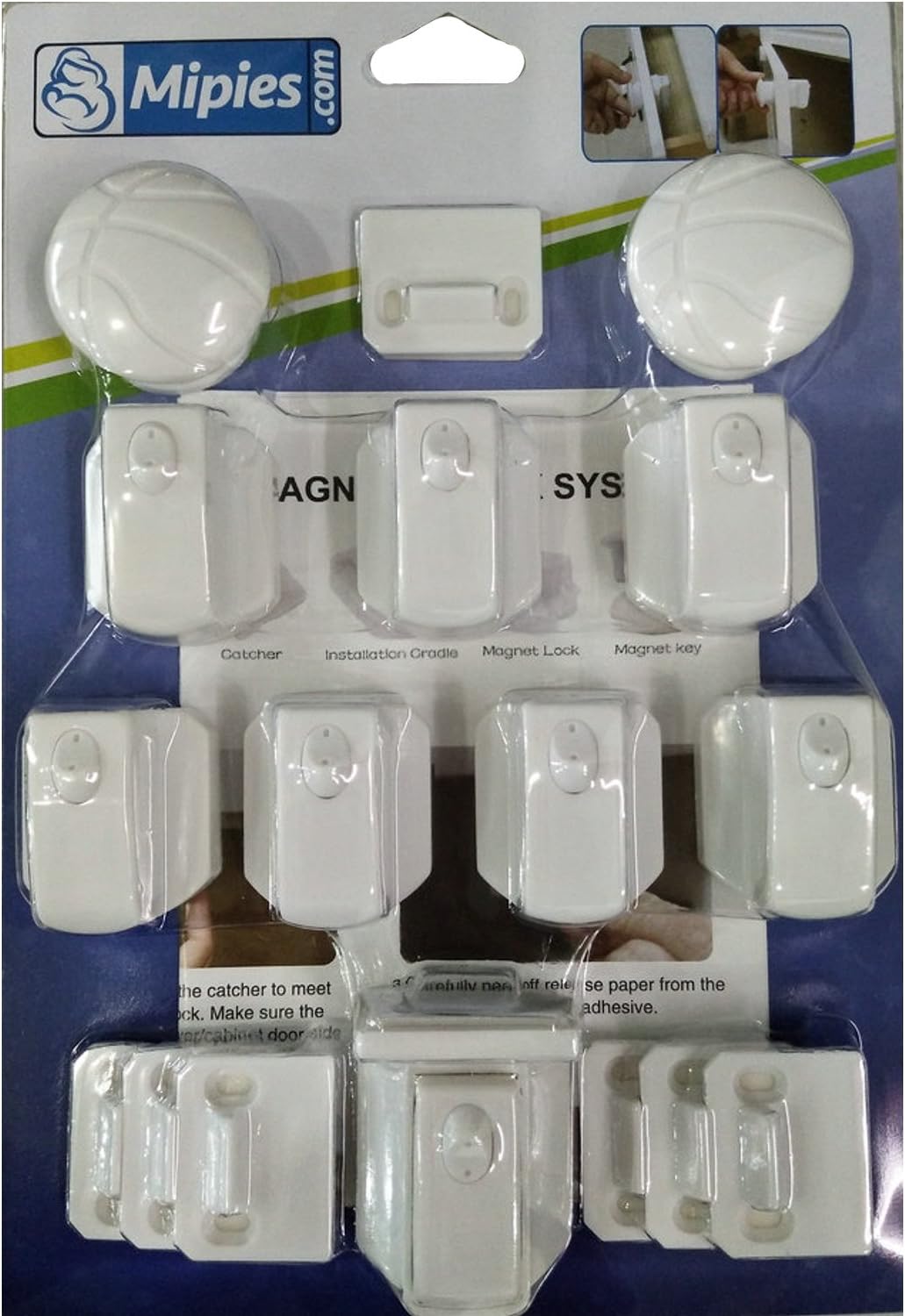 Magnetic Security Locks for Babies and Children. Magnetic Closure for Drawers, Cupboards, Furniture, Doors.No Screws or Drilling, Easy to Install.