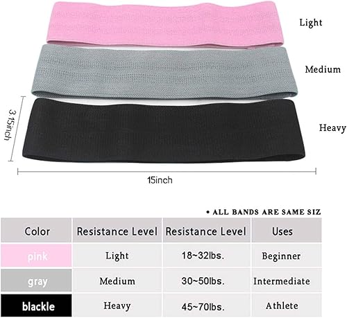 Miniatura 6 de NC Banda De Fitness Elástica, Banda De Resistencia De Gimnasio, Expansor De Cadera, Banda De Goma De Yoga Antideslizante, Anillo De Entrenamiento