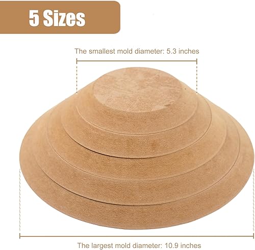 Miniatura 2 de DAFENCHI Herramientas de cerámica, Moldes de cerámica para arcilla, Moldes de cerámica para la construcción de manos, Moldes de Slump para cerámica,