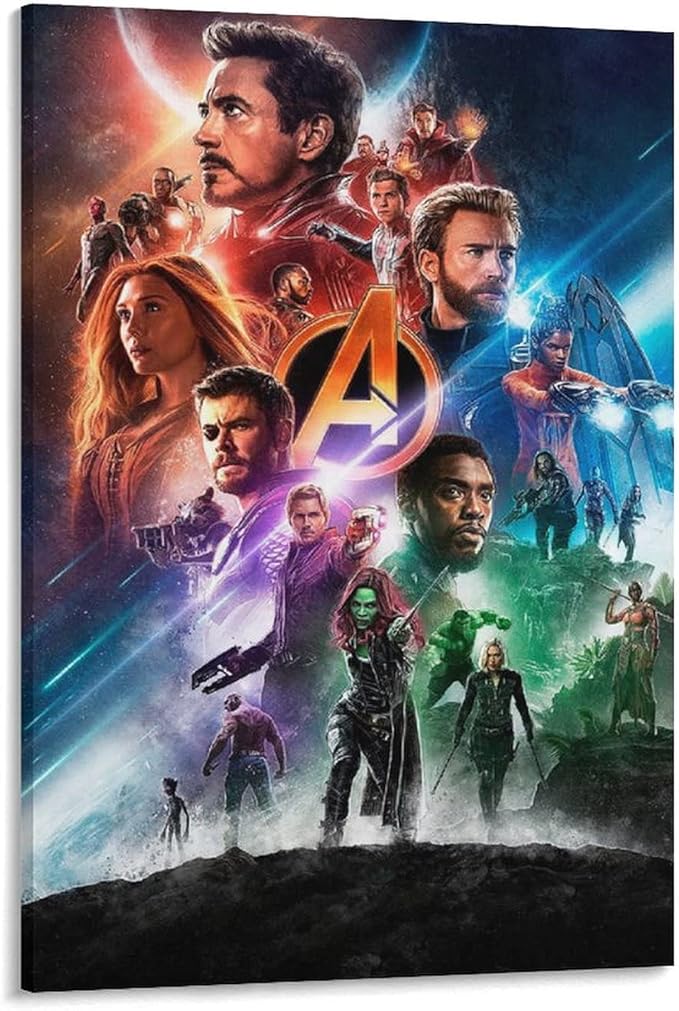 Amazon Co Jp アベンジャーズ Avengers 商品 壁紙 ステッカー 贴纸3 ポスター オフィス ベッドルーム ダイニングルーム装飾 キャンバス ウォールアート ポスター 印刷 アートパネルx30inch 50x75cm ホーム キッチン