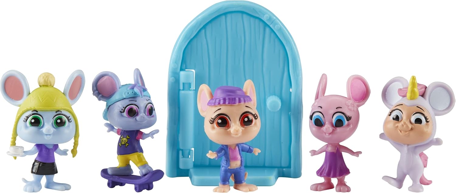 Character Options 07706 Mouse Millie & Friends House 5 Pack, Collectable Toys, Figures, Imaginative Play, Gift for 3-7 Year Old, Multi-Color