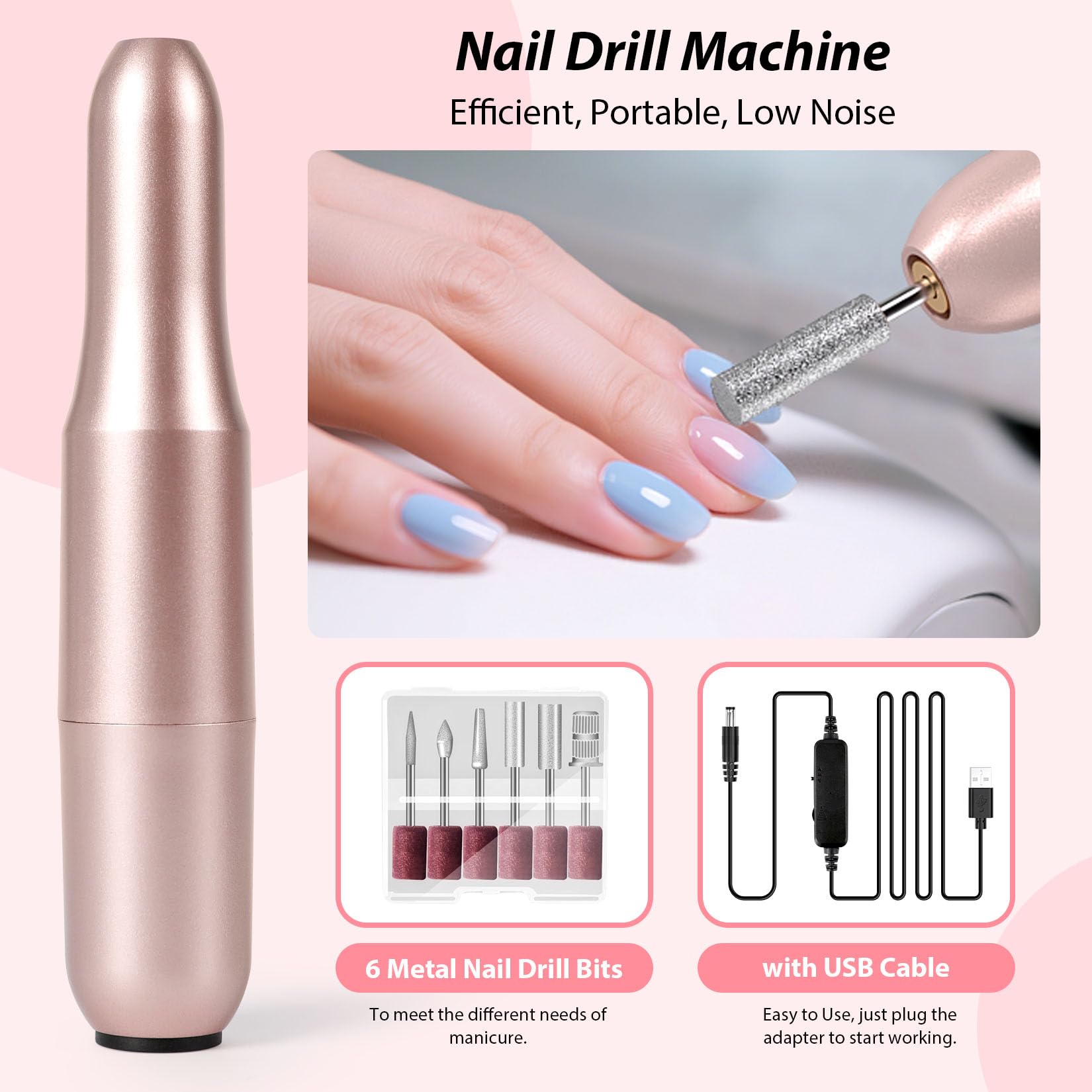 Phoenixy 51Pcs Gel Nail Polish Set, 30+5 Colours Nail Polishes with Electric Drill and 48W Manicure Lamp - Image 3