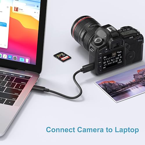 Miniatura 10 de Besgoods Cable micro B a USB C, cable de disco duro externo USB 3.1 Gen1 5Gbps cable de repuesto de cámara de transferencia de datos compatible con