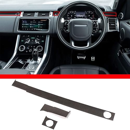 YIWANG 100% de fibra de carbono real decoración de pasajeros ajuste para Land Rover Range Rover Sport 2014-2020 mano derecha accesorios