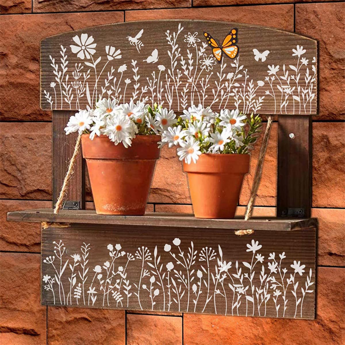 16pz Stencil Fiori Riutilizzabili, Stencil Colibrì Farfalla Girasole 16pz Stencil Fiori Riutilizzabili, Stencil Colibrì Farfalla Girasole