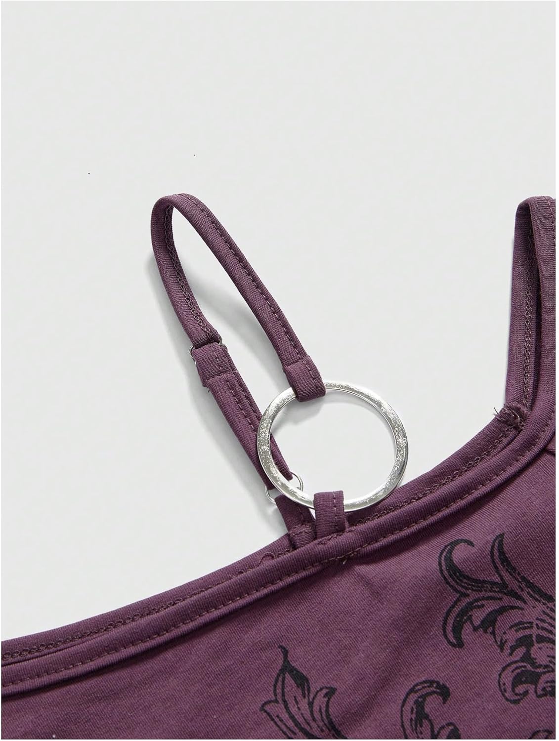 SOLY HUX Women's Plus Size Graphic Tees Y2K Gothic Tops Cold Shoulder Short Sleeve Streetwear Vintage Summer T Shirt - Image 3