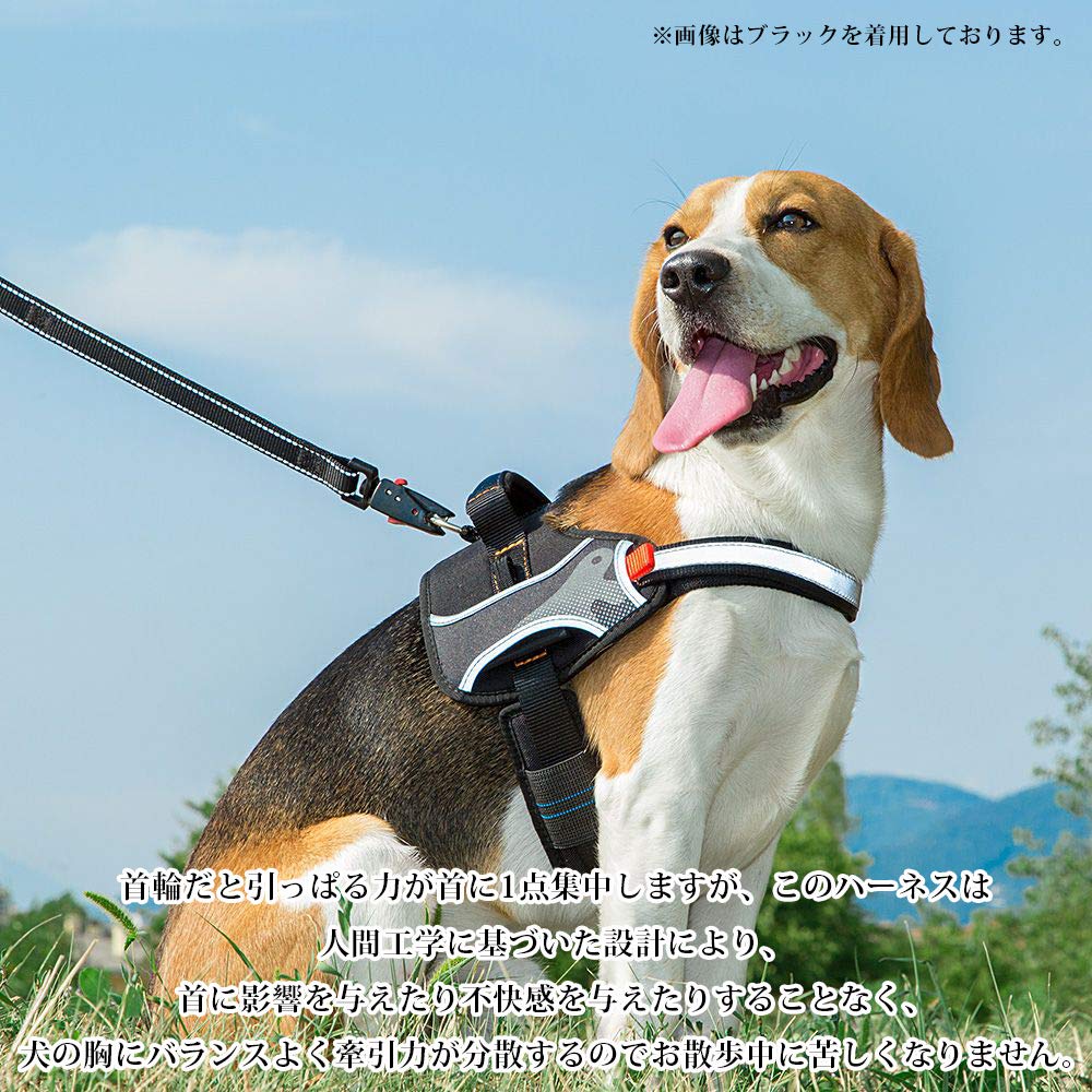 Ferplast Pettorina per Cani HERCULES EXTRA LARGE, Imbottita, Resistente, Antigraffio, Riflettente, con Maniglia