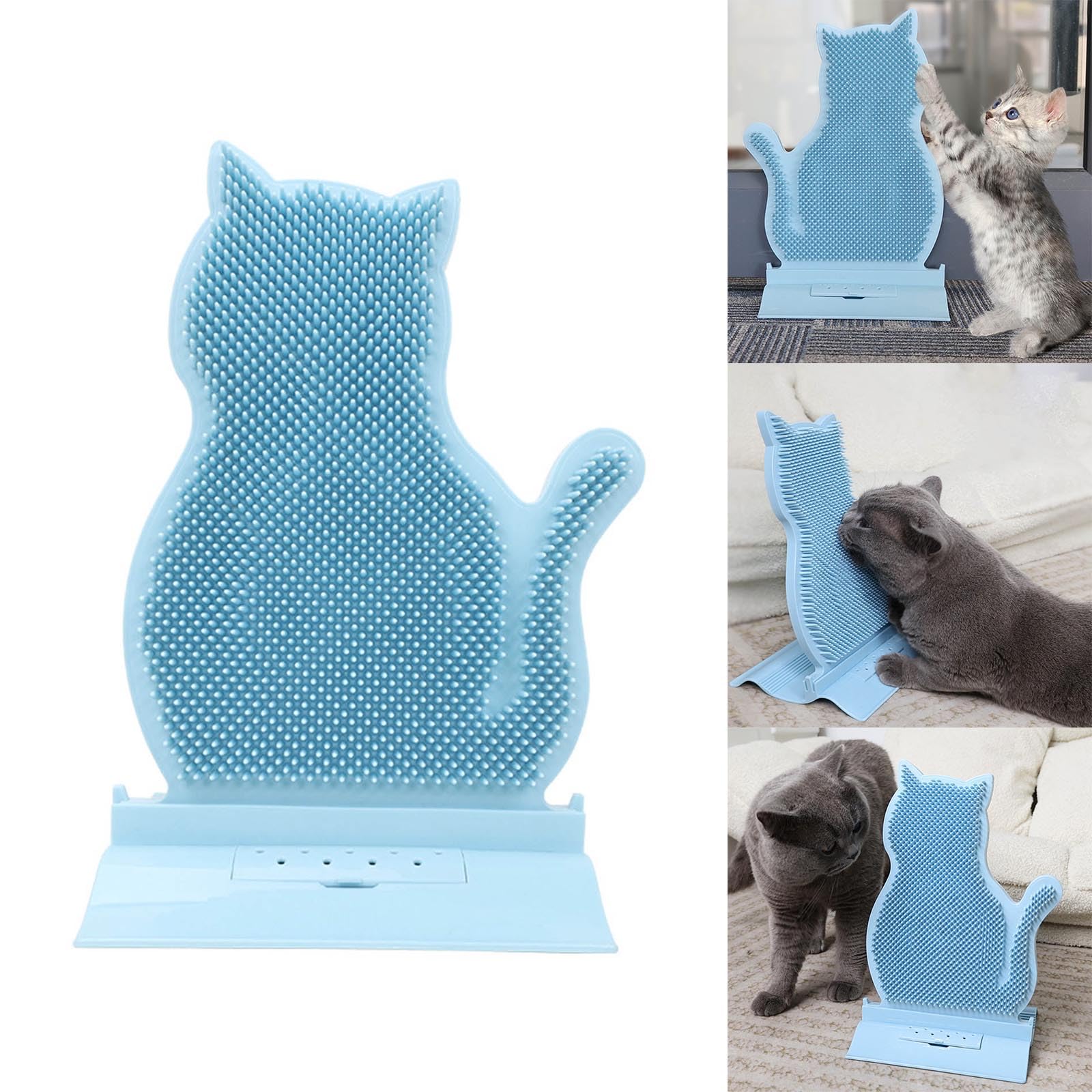 Kitten Shape Cats Groomer Toy Groomer Massager Combs For Short Long Haired Cats Self-message