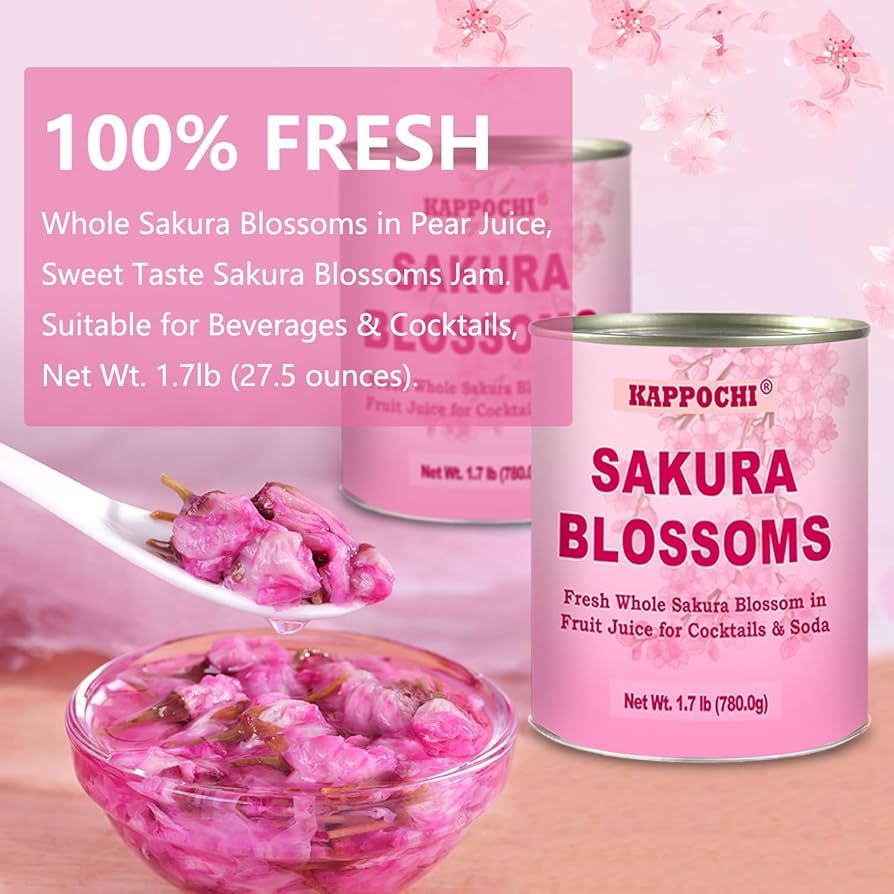 Amazon.com : KAPPOCHI Sweet Cherry Blossoms Jam, Whole Cherry