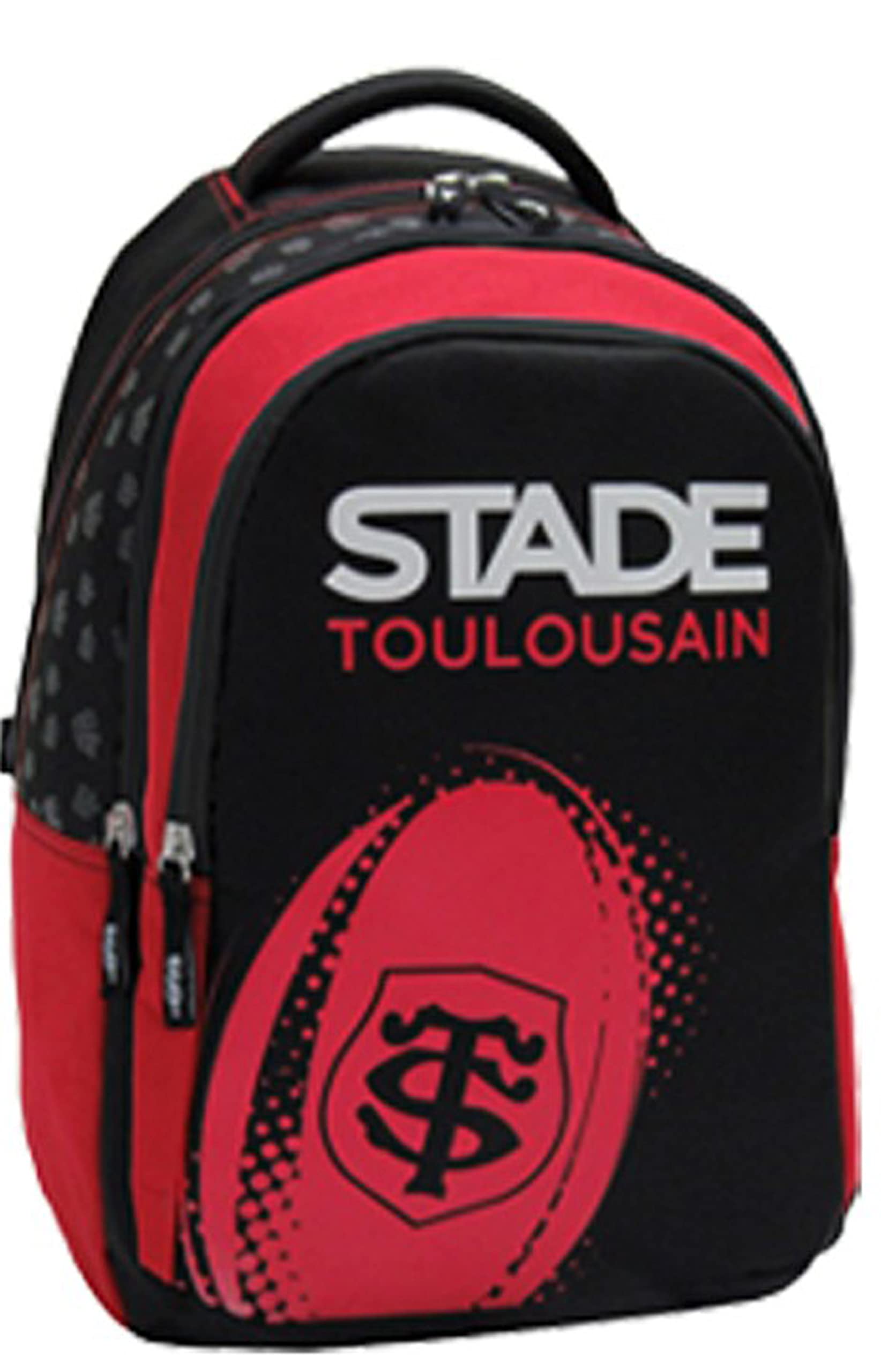 Sac à Dos Toulouse - Collection Officielle STADE TOULOUSAIN - Rugby - 3 Compartiments - Top 14