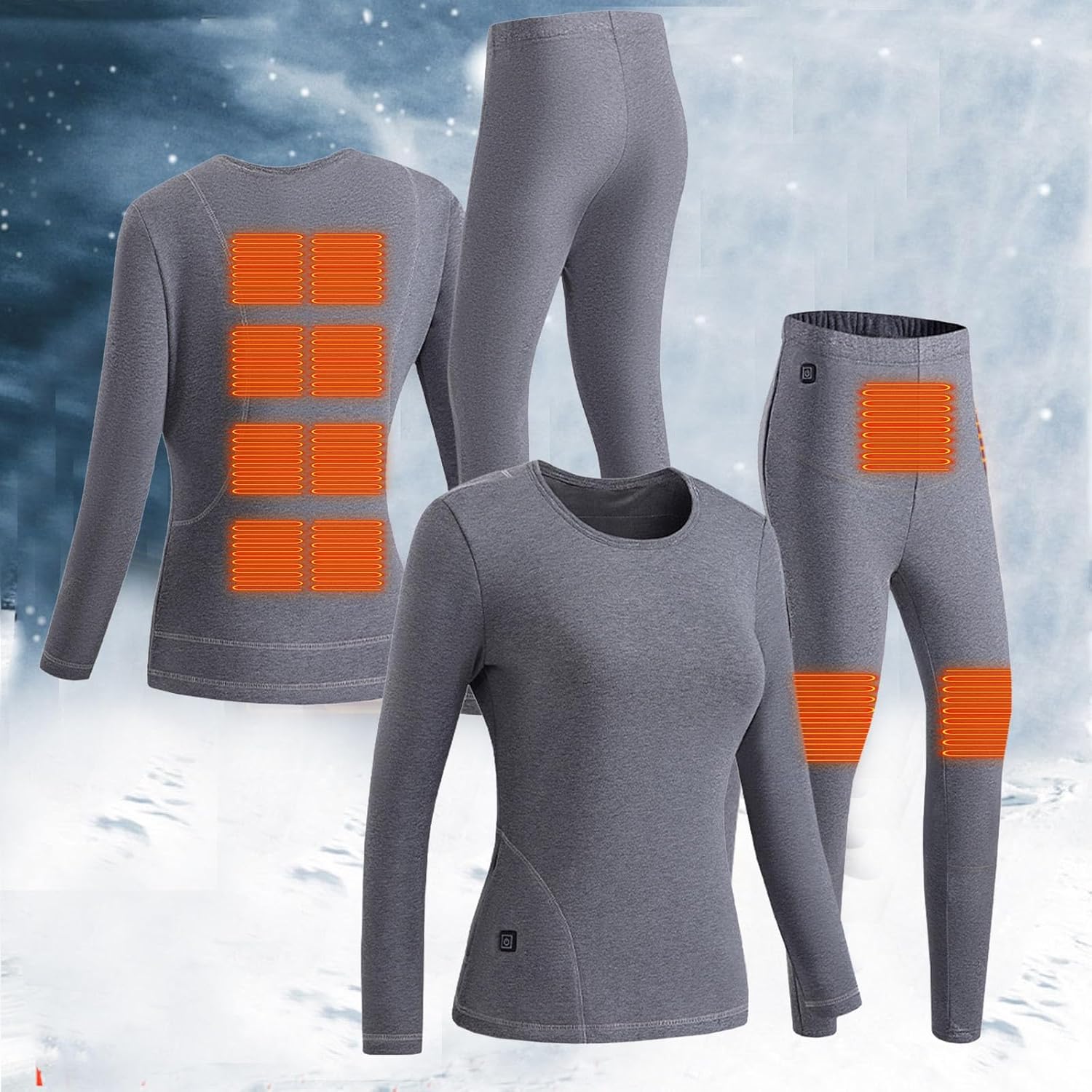 Yammkia] 電熱インナー ヒートテック 上下セット レディース あったか ヒートテック 長袖 肌に優しい 保温インナー 速乾 Amazon.co.jp:  [Yammkia] 防寒インナー メンズ 上下セット ハイネック あったかインナー 防寒 インナー 電熱インナーウエア 上下セット レディース ...