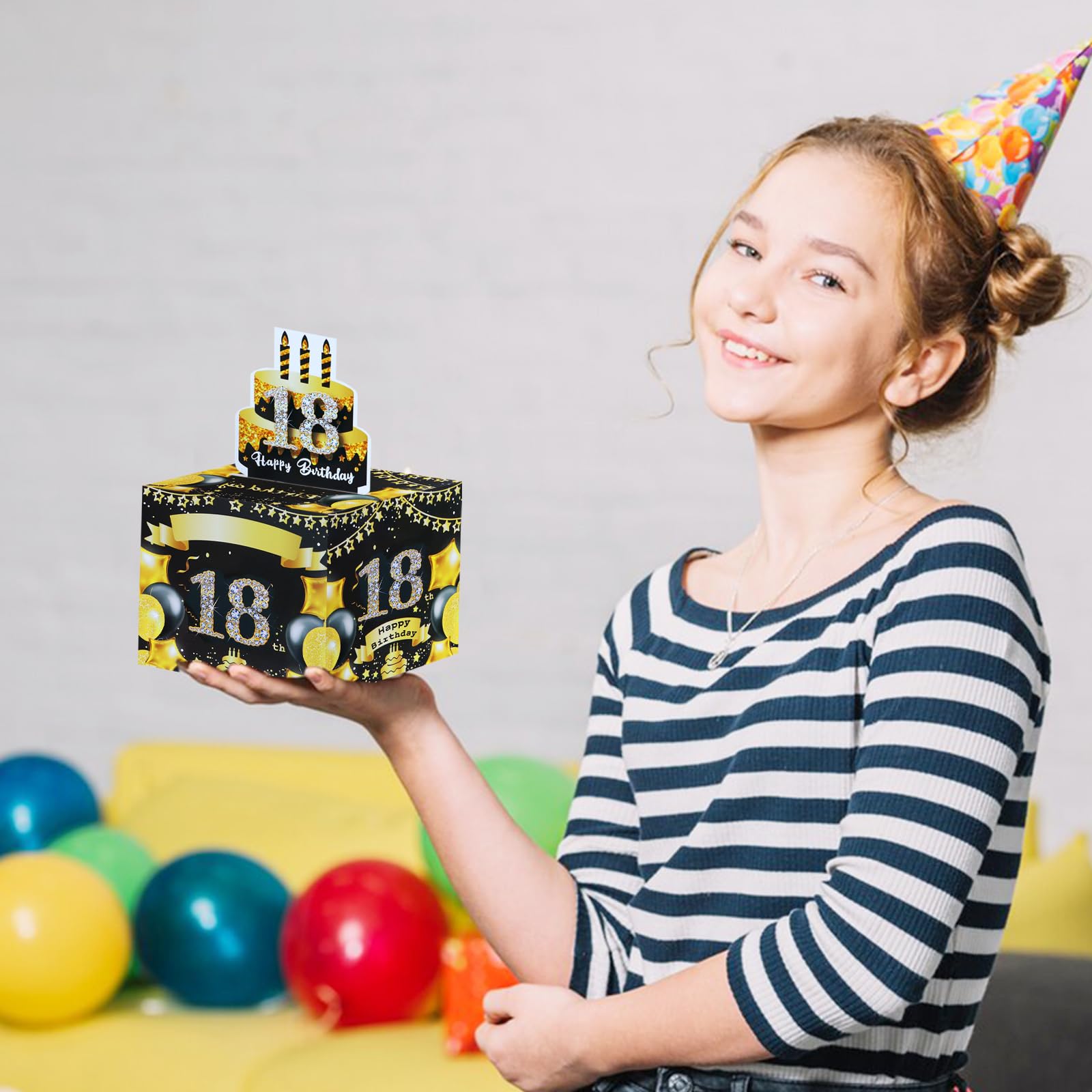 POPOYU Scatola a sorpresa per il 18° compleanno, regalo in denaro, regali per amici, bambini, adulti