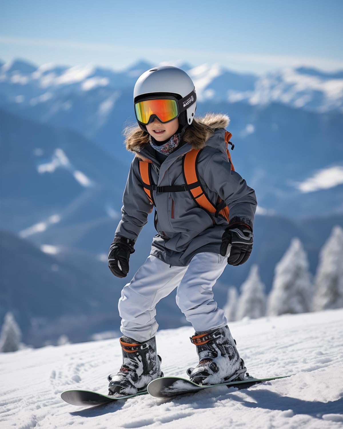 OutdoorMaster Kids Ski Goggles OTG Snowboard Goggles with 100% UV Protection Kids Snow Goggles for Boys Girls Toddler