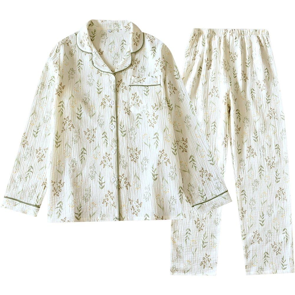 Pyjama femme en gaze de coton : un cocon de douceur fleuri et mignon pour la nuit
