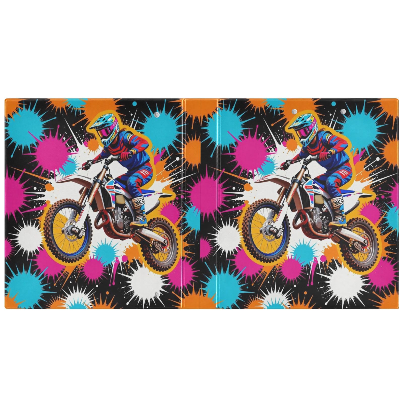 Copertina rigida D-Ringing Binder Dirt Bike Colorful Motocross
