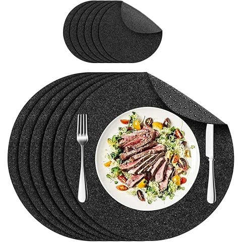 Platzset aus Filz Tischset Abwischbar rutschfest Platzdecken Cover