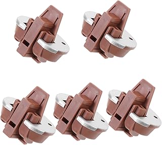 Anneome 5 Juegos Kit De Diapositivas De Cajón Toboganes De Cajón Tapón De Diapositivas Del Cajón Del Tocador Vestidor Cómoda De Riel Bajo Cubierta Guía Del Cajón Tapones Aleación
