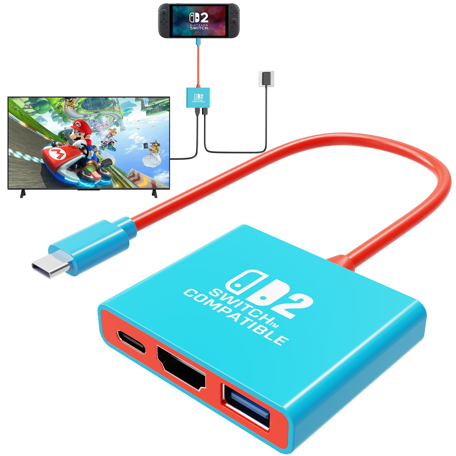 Switch 2 Dock Switch Docking Station for Nintendo Switch 2 (2025