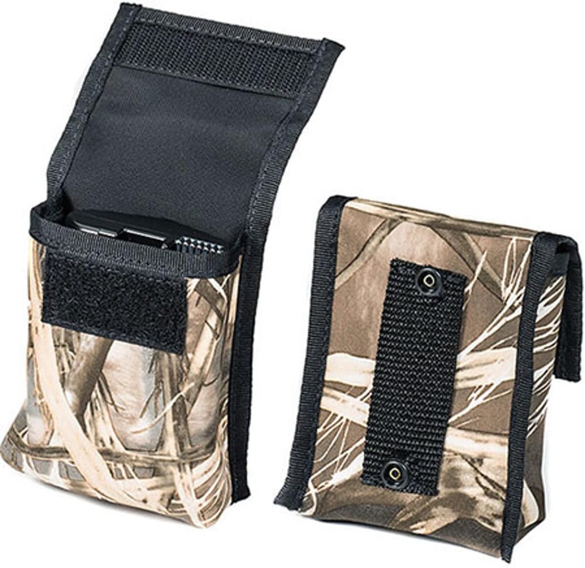 LensCoat 2-Battery Pouch Camouflage Camera Battery Holder for Pro DSLR (Realtree Max4 HD) lenscoat