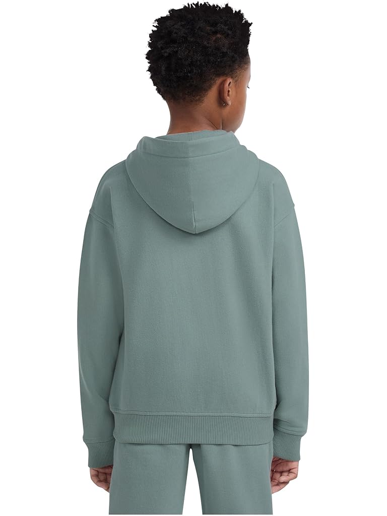 White Abercrombie & Fitch Essentials Fleece Hoodie (Big Kid)