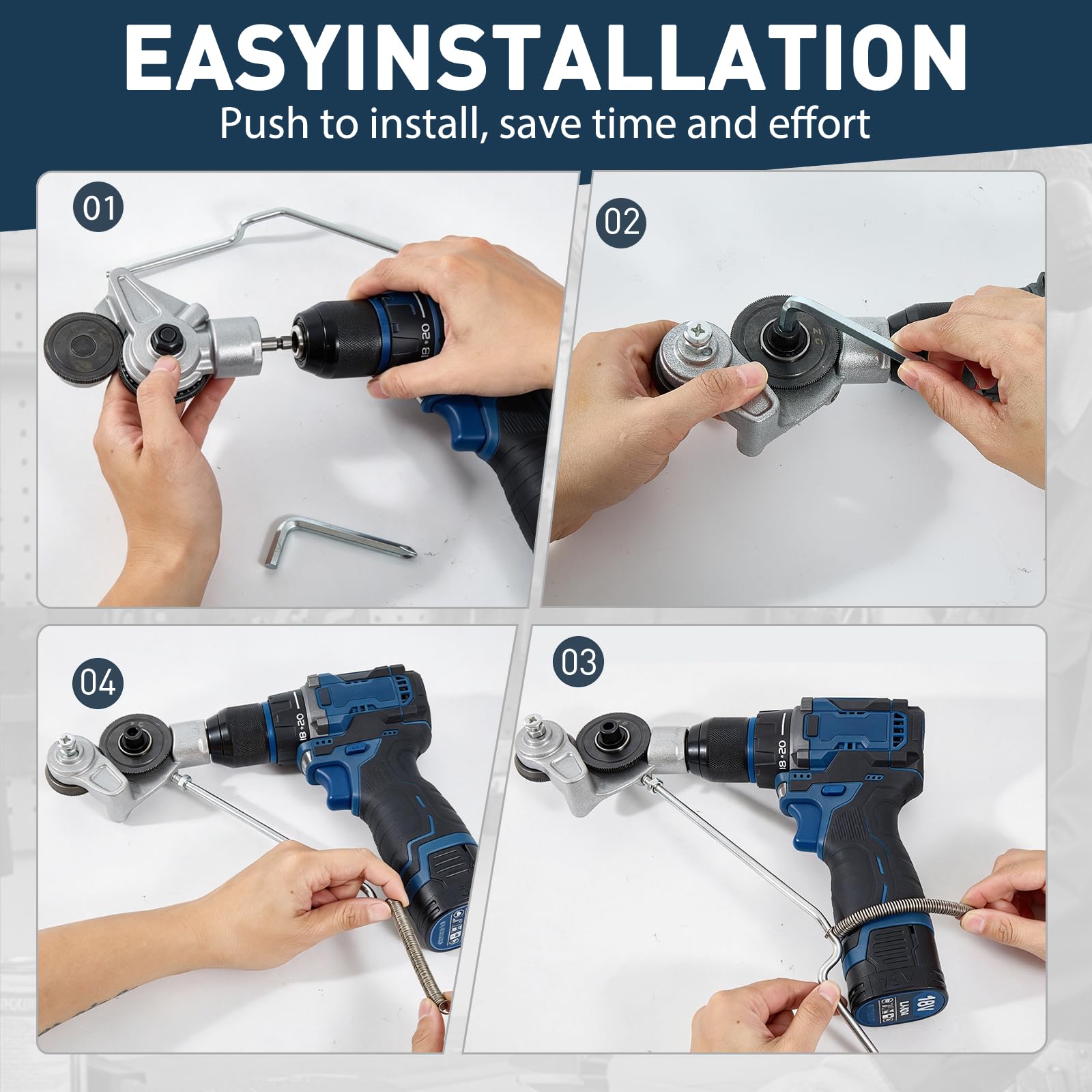 Metal Nibbler Drill Attachment - Cut Sheet Metal Easily -6