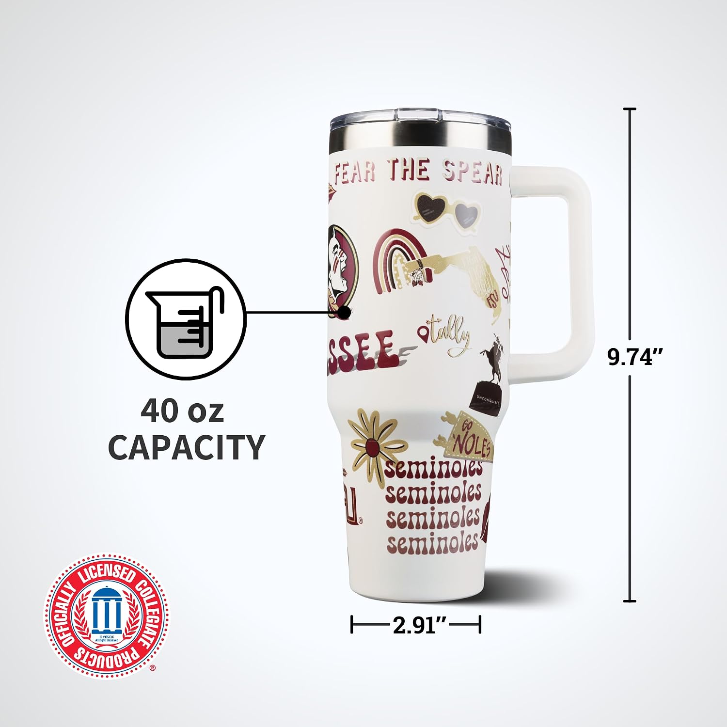 The Memory Company Officially Licensed NCAA - Texas A&M University 40oz Team Spirit Game Day Tumbler
