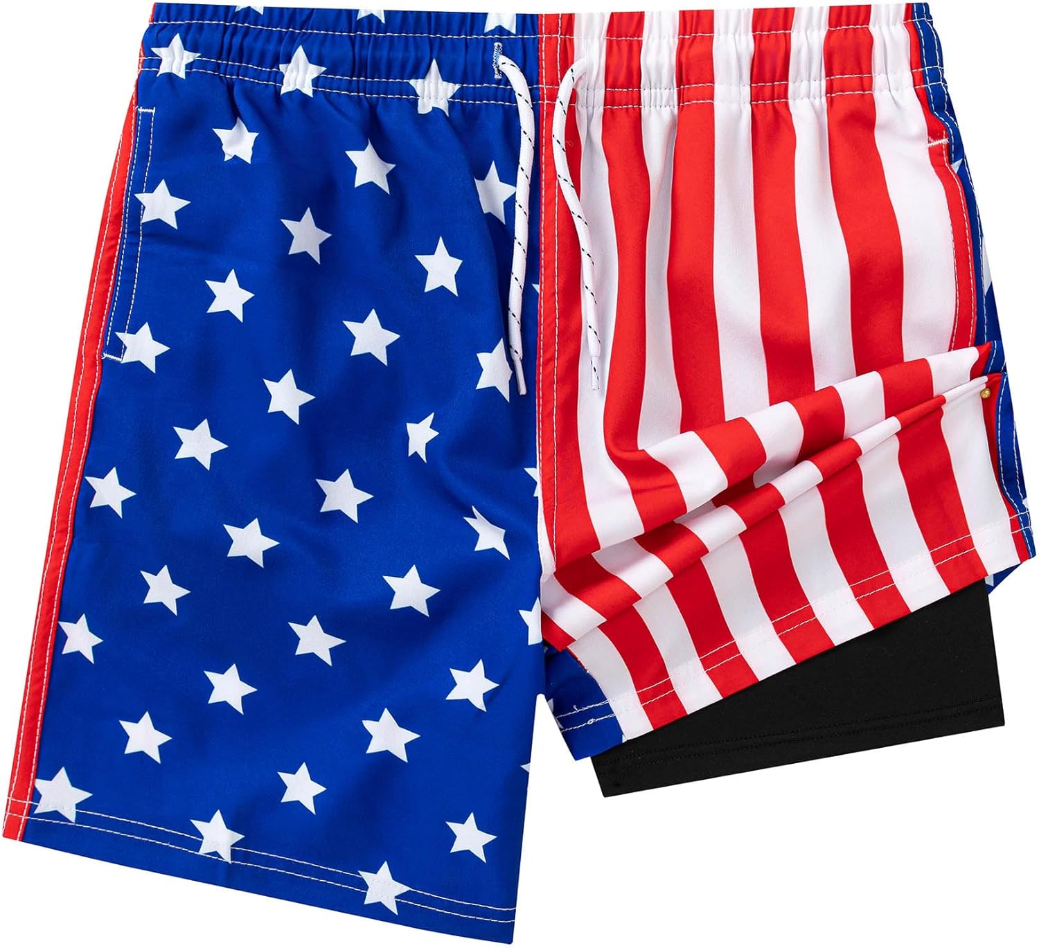 Aueyan Boys Swim Trunks with Compression Liner,Big Boy Bathing Suit Swimwear