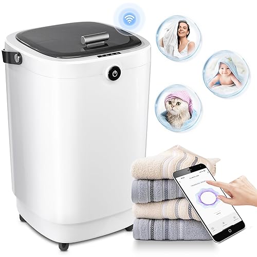 Calentadores de toallas grandes para baño, calentador de toallas con control remoto Wifi para tratamientos faciales, calentadores de toallas de lujo