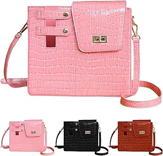 Water Bottle Crossbody Bag for Stanley Bottle, Water Bottle Carrier Bag, Stanley Cup Holder, Portable Outdoor Water Cup Holder with Adjustable Shoulder Strap (Pink-B)