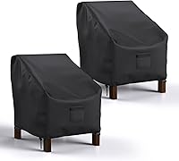 Vista 8 de Mrrihand - Fundas impermeables para sillas de patio, fundas para asiento profundo, resistentes al aire libre