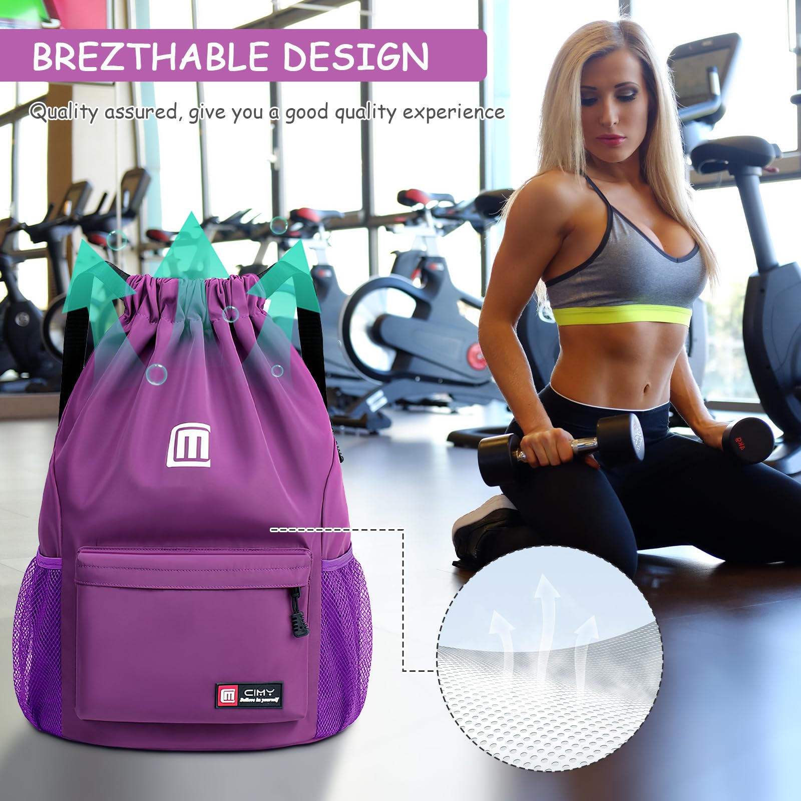 Fadeeg Sacca Sportiva,Unisex Sacchetto Sportivo Borsa Con Coulisse Sacca Palestra Sacchetta Sportiva Per Bambini E Adulti