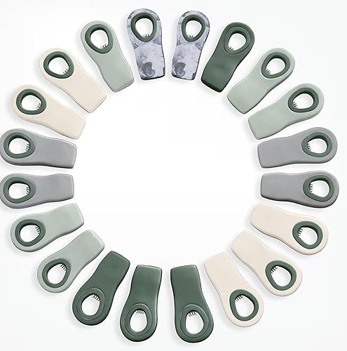 Vista 32 de COOK WITH COLOR Clips para bolsas de chips con imán para almacenamiento de alimentos con agarre hermético para bolsas de pan, bolsas de aperitivos