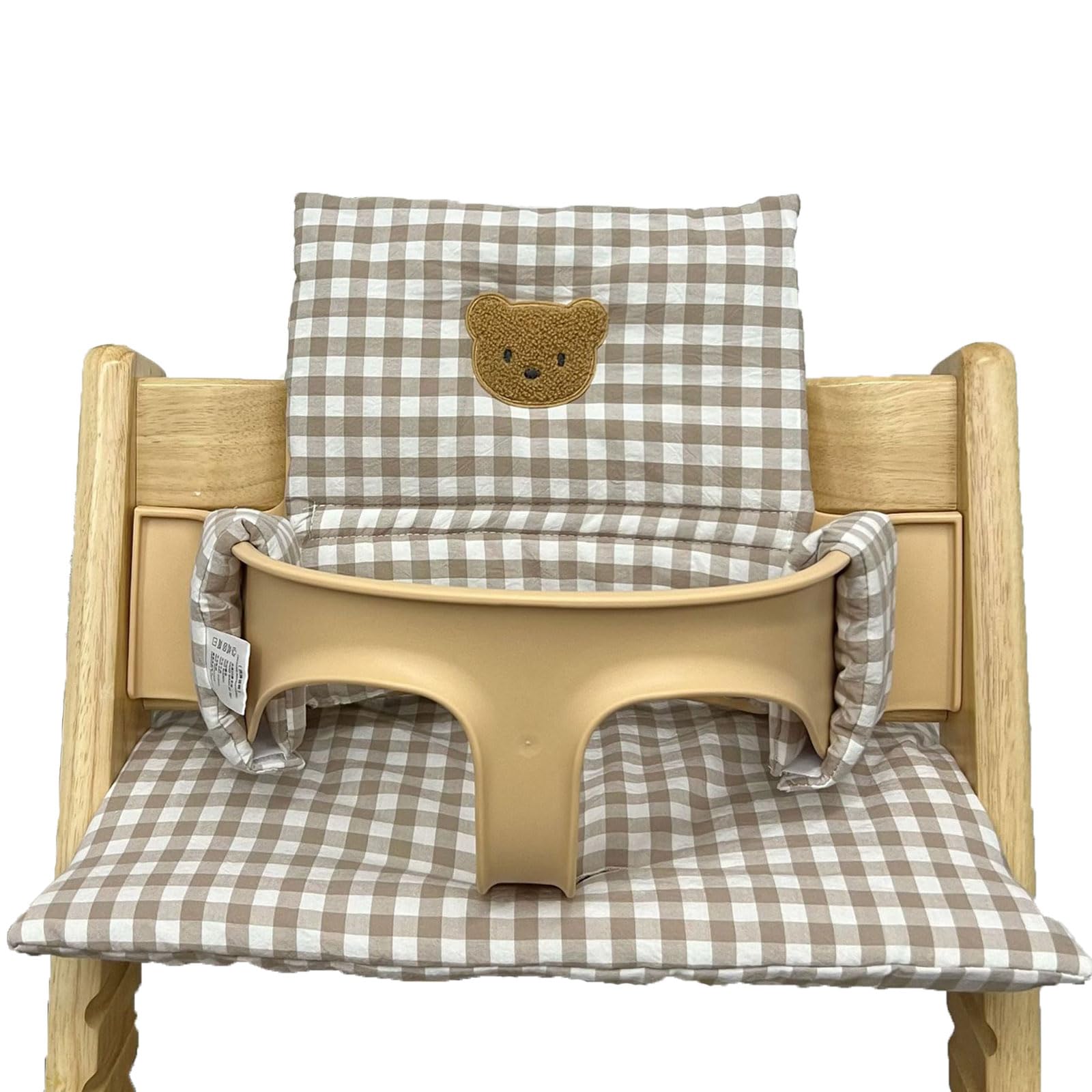 Stokke Tripp Trapp Hochstuhl Sitzkissen Set - Rutschfest, Bio-Baumwolle, Ersatzbezug für Kinderhochstuhl, Babystühle Mit Tasche (02)