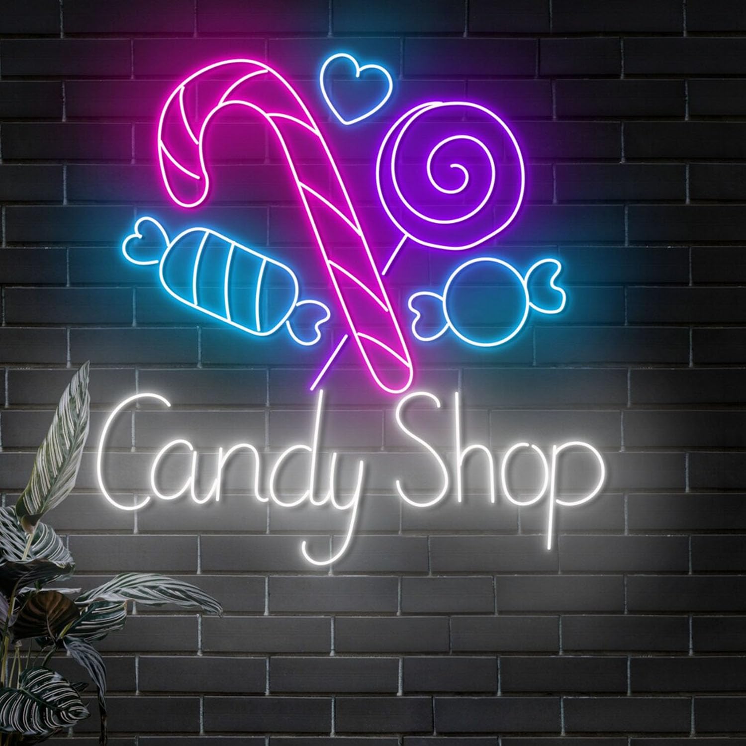 Open Candy Shop Neon Sign, Grand Opening Candy Shop Led Sign, Custom Neon Sign for Candy Shop Wall Decor, Candy Bar Wall Led Lights