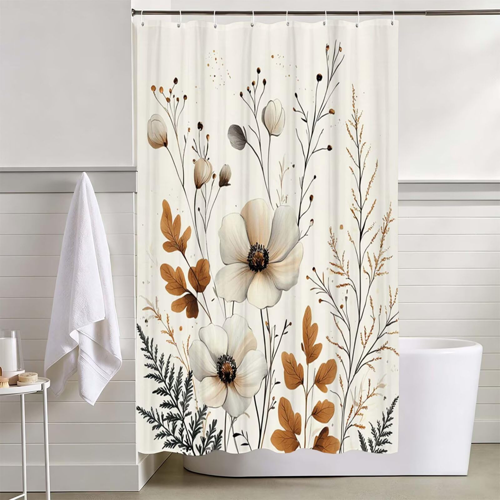 Duschvorhang Beige, Duschvorhang 200x200cm L-51
