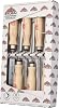 Stubai 353106Swedish Type Special Wood Chisel Set Beige/Silver 6-26 mm