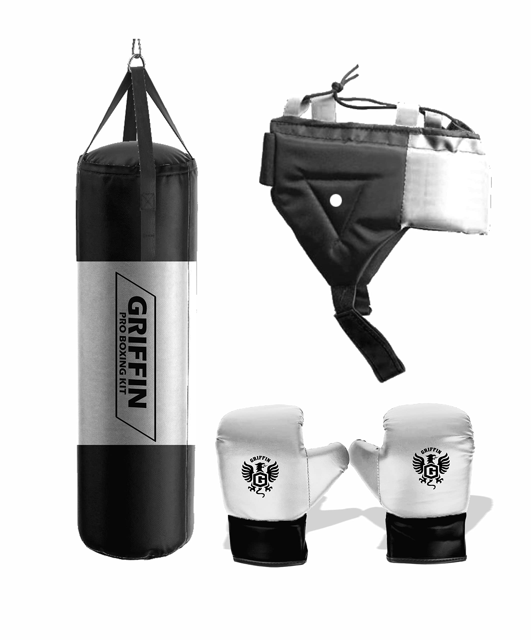 Buy Griffin Kids Boxing Set With Filled Punching Bag boxing Headguard