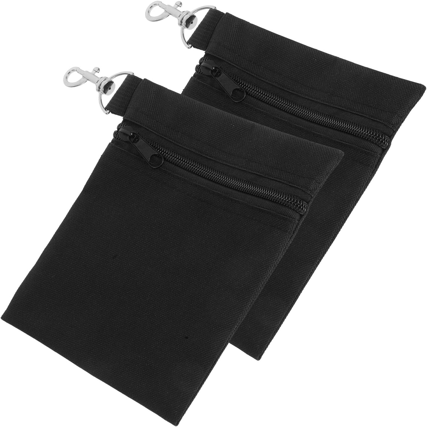 Hemobllo 2 pezzi Borsa Golf Uomo in Nylon Resistente con Clip Girevole e Zip Rinforzata Porta Tee e Accessori Borsa Utility Compatta per Cintura e Zaino