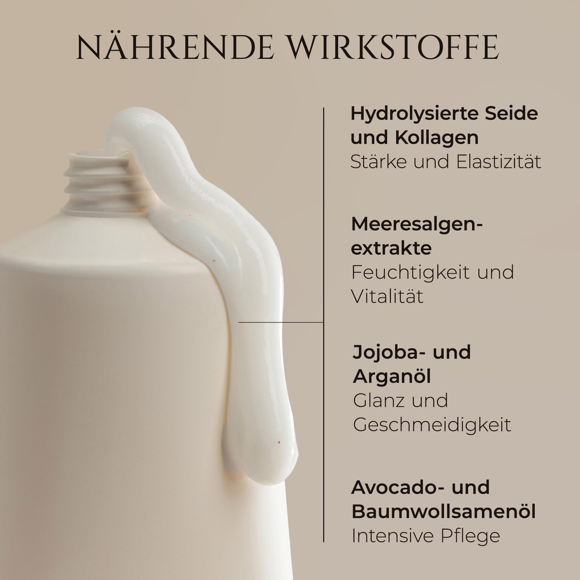 HADAT Deep Repair Hair Treatment – Professionelle Haarmaske für strapaziertes Haar – Intensivpflege mit Kollagen, Seidenproteinen & nährenden Ölen – Tiefenhydration & Farbschutz (500 ml)