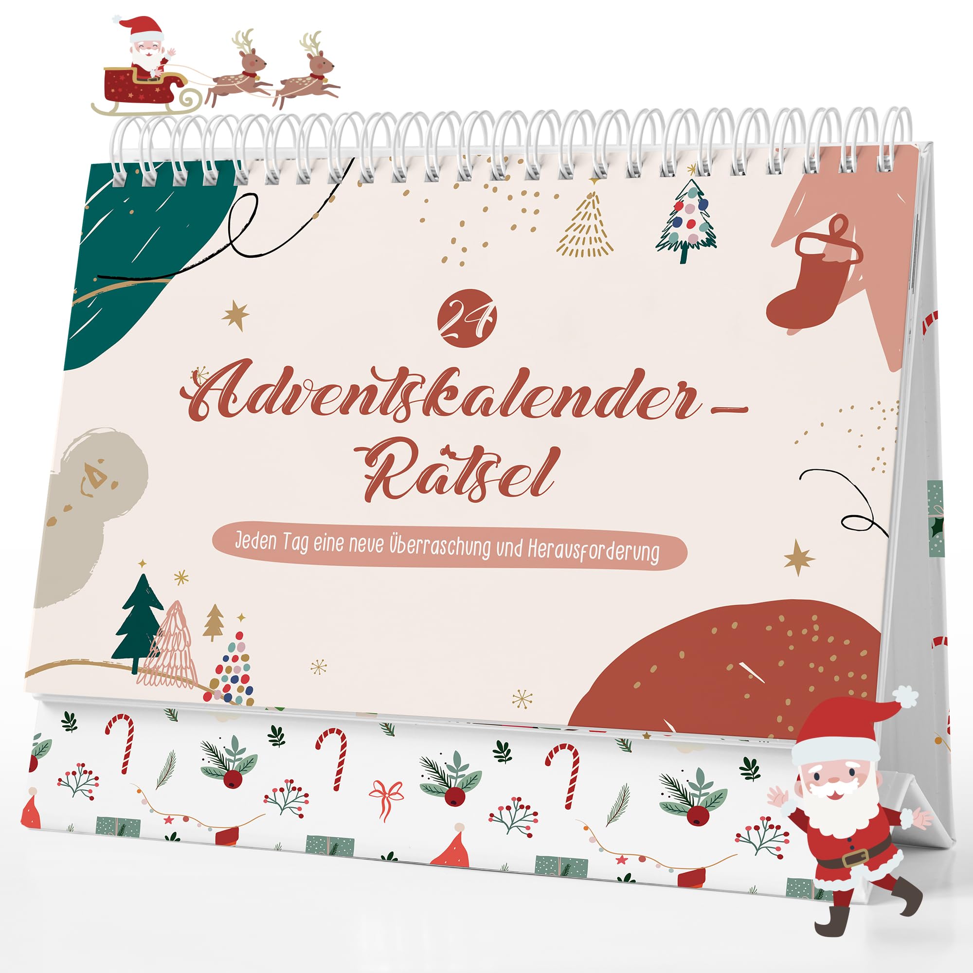 Adventskalender Rätsel 2026 für Erwachsene & Kinder, 24 knifflige Weihnachtsrätsel, lustiger Wichtel Adventskalender für Familien & Kollegen, Ratespaß im Advent