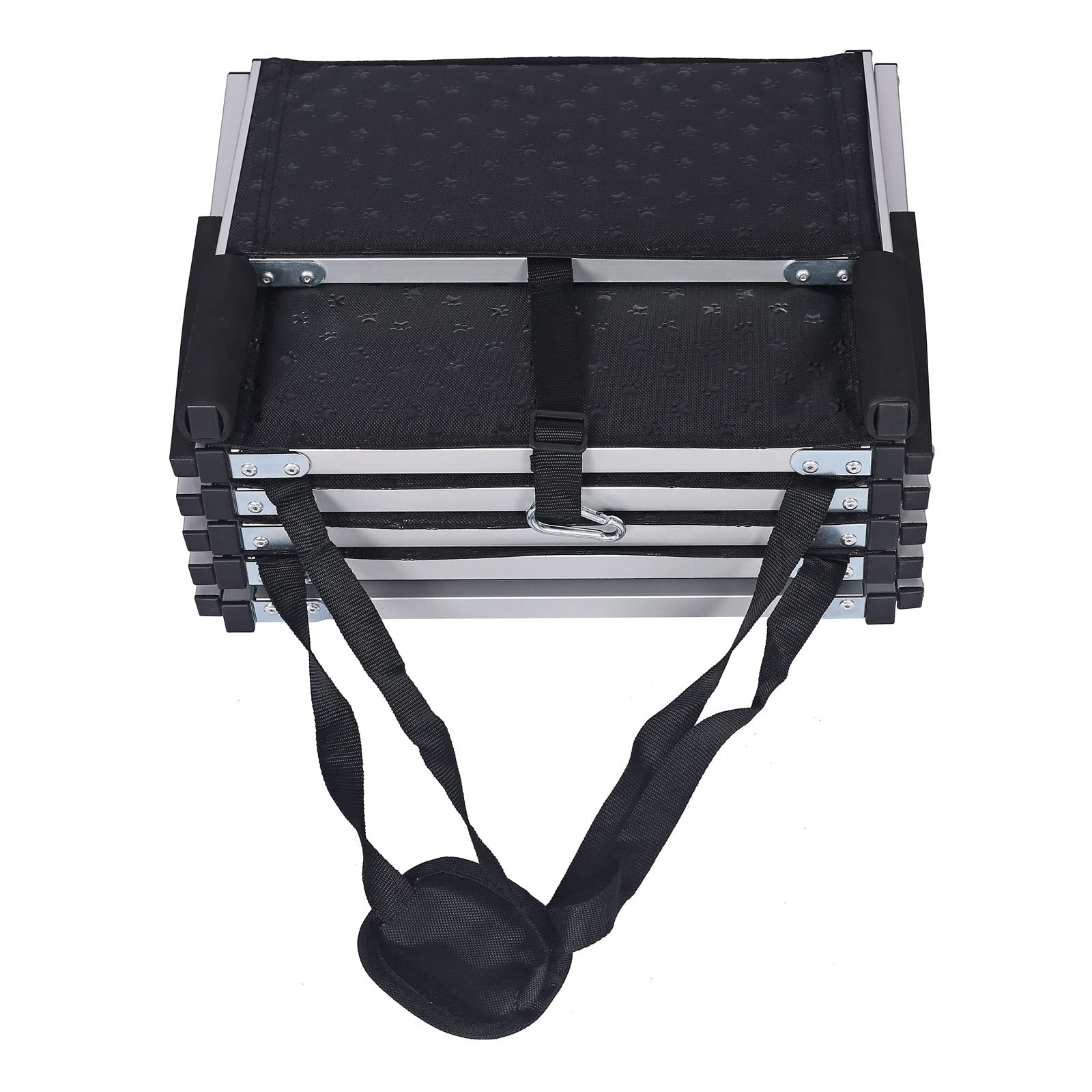 Scale pieghevoli per animali con 5 gradini antiscivolo Scaletta per cani Max 68 kg In alluminio
