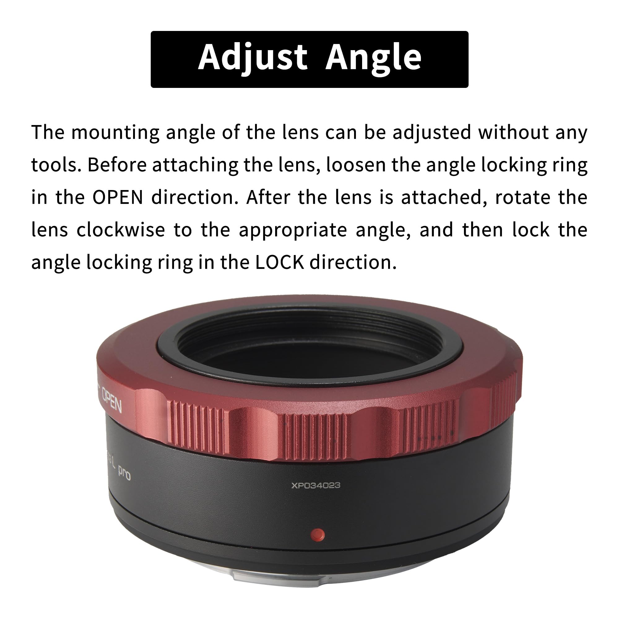 XPIMAGE Lens Mount Adapter Ring for M42 Screw Thread Lens to Leica or Panosonic L Mount Camera